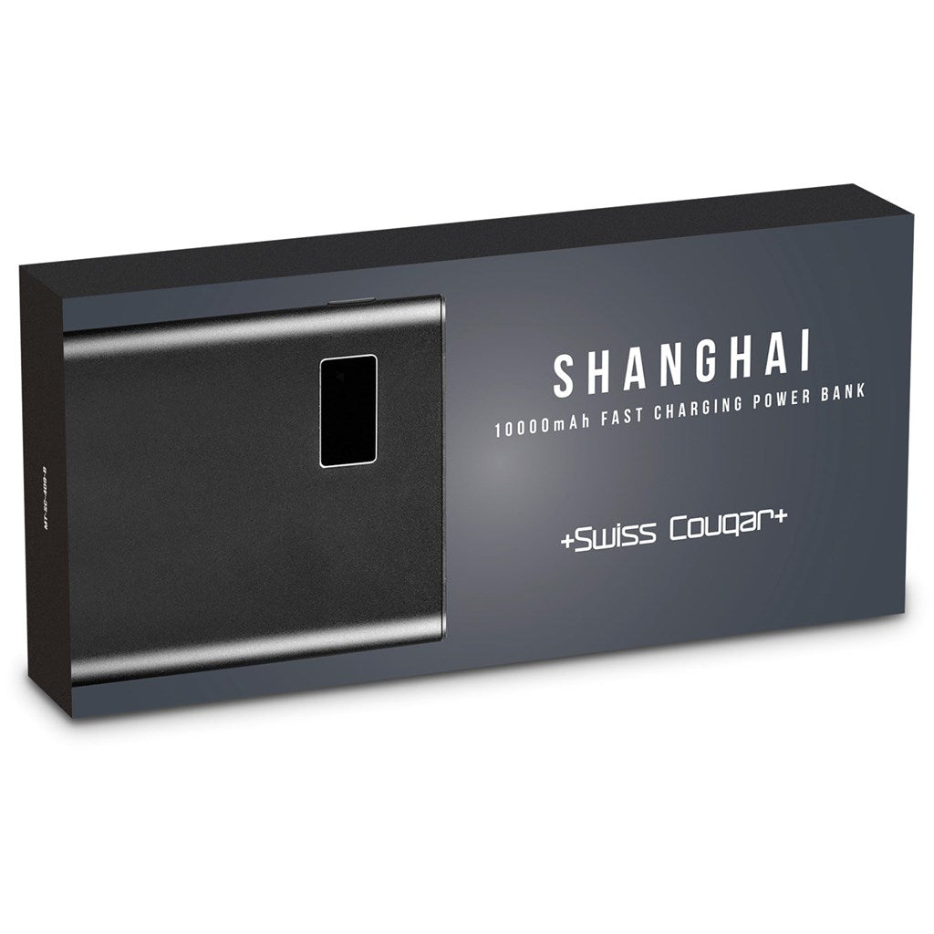 Swiss Cougar Shanghai Fast Charge 18W Power Bank – 10,000mAh - Brand your company Logo! Get a quote - Promo Lingo