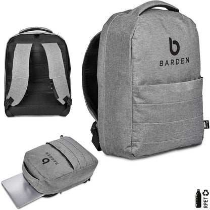 Swiss Cougar Tallinn Anti - Theft Recycled PET Laptop Backpack for Commuters - Brand your company Logo! Get a quote - Promo Lingo