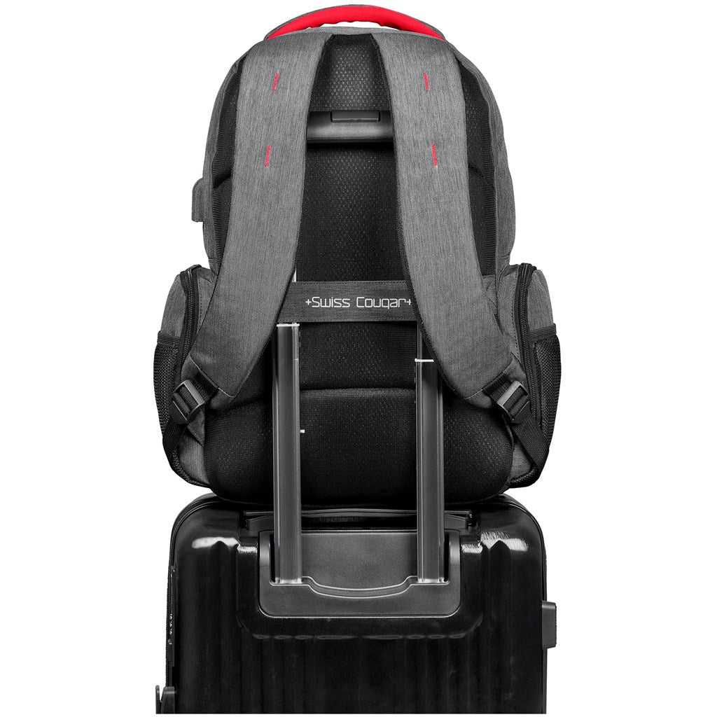 Swiss Cougar Valletta Laptop Backpack with USB Charging for Students - Brand your company Logo! Get a quote - Promo Lingo
