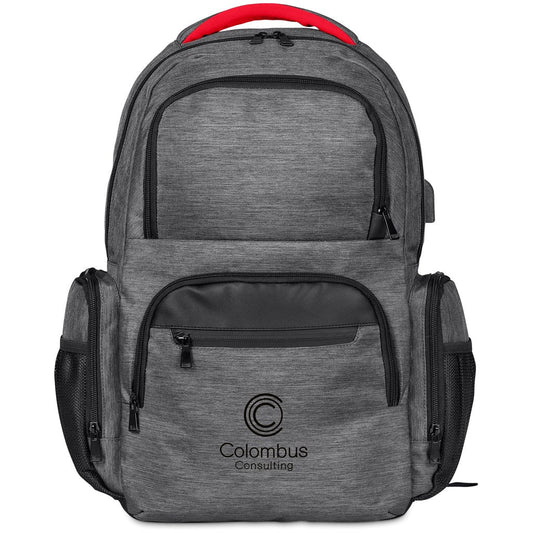 Swiss Cougar Valletta Laptop Backpack with USB Charging for Students - Brand your company Logo! Get a quote - Promo Lingo