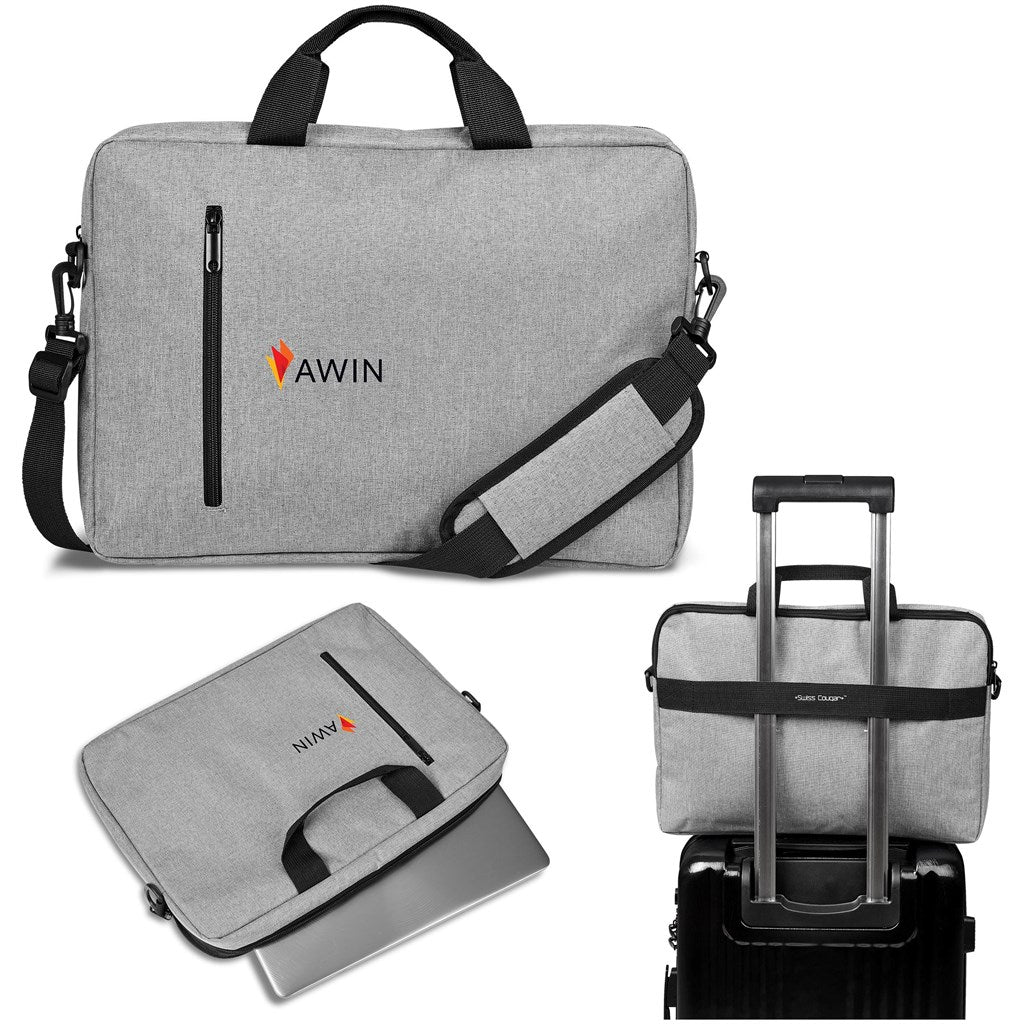 Swiss Cougar Zurich Laptop Bag with Padded Protection for Business Travelers - Brand your company Logo! Get a quote - Promo Lingo