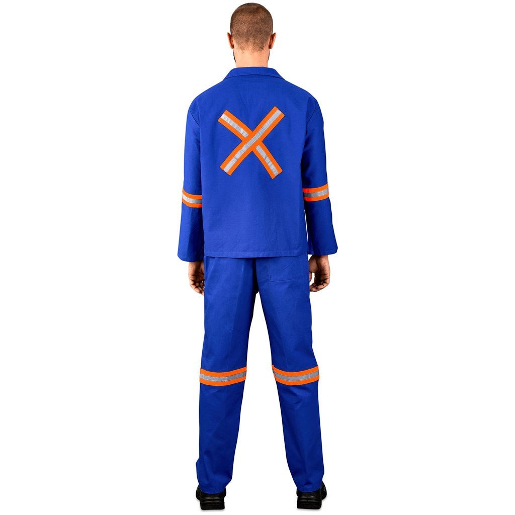 Technician 100% Cotton Conti Suit - Reflective Arms, Legs & Back - Orange Tape - Brand your company Logo! Get a quote - Promo Lingo