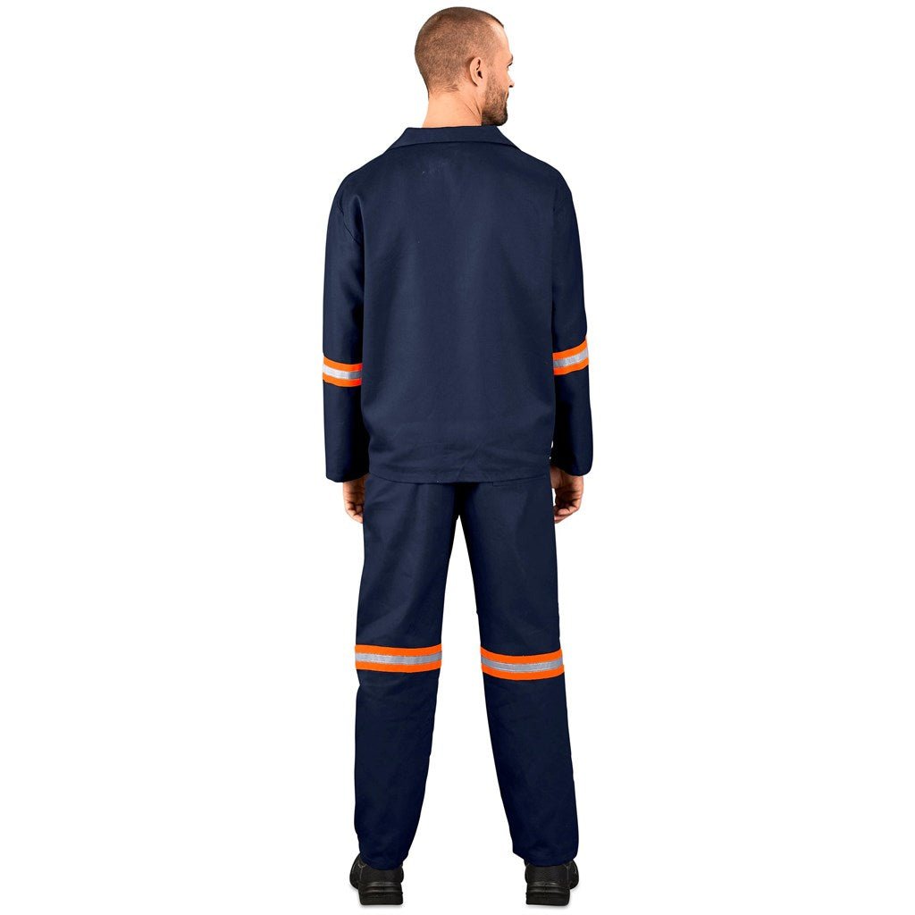 Technician 100% Cotton Conti Suit - Reflective Arms & Legs - Orange Tape - Brand your company Logo! Get a quote - Promo Lingo