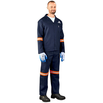 Technician 100% Cotton Conti Suit - Reflective Arms & Legs - Orange Tape - Brand your company Logo! Get a quote - Promo Lingo