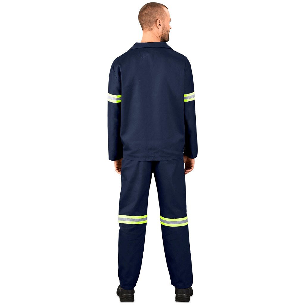Technician 100% Cotton Conti Suit - Reflective Arms & Legs - Yellow Tape - Brand your company Logo! Get a quote - Promo Lingo