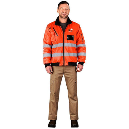 Techno Padded Hi - Viz Reflective Bunny Jacket - Brand your company Logo! Get a quote - Promo Lingo