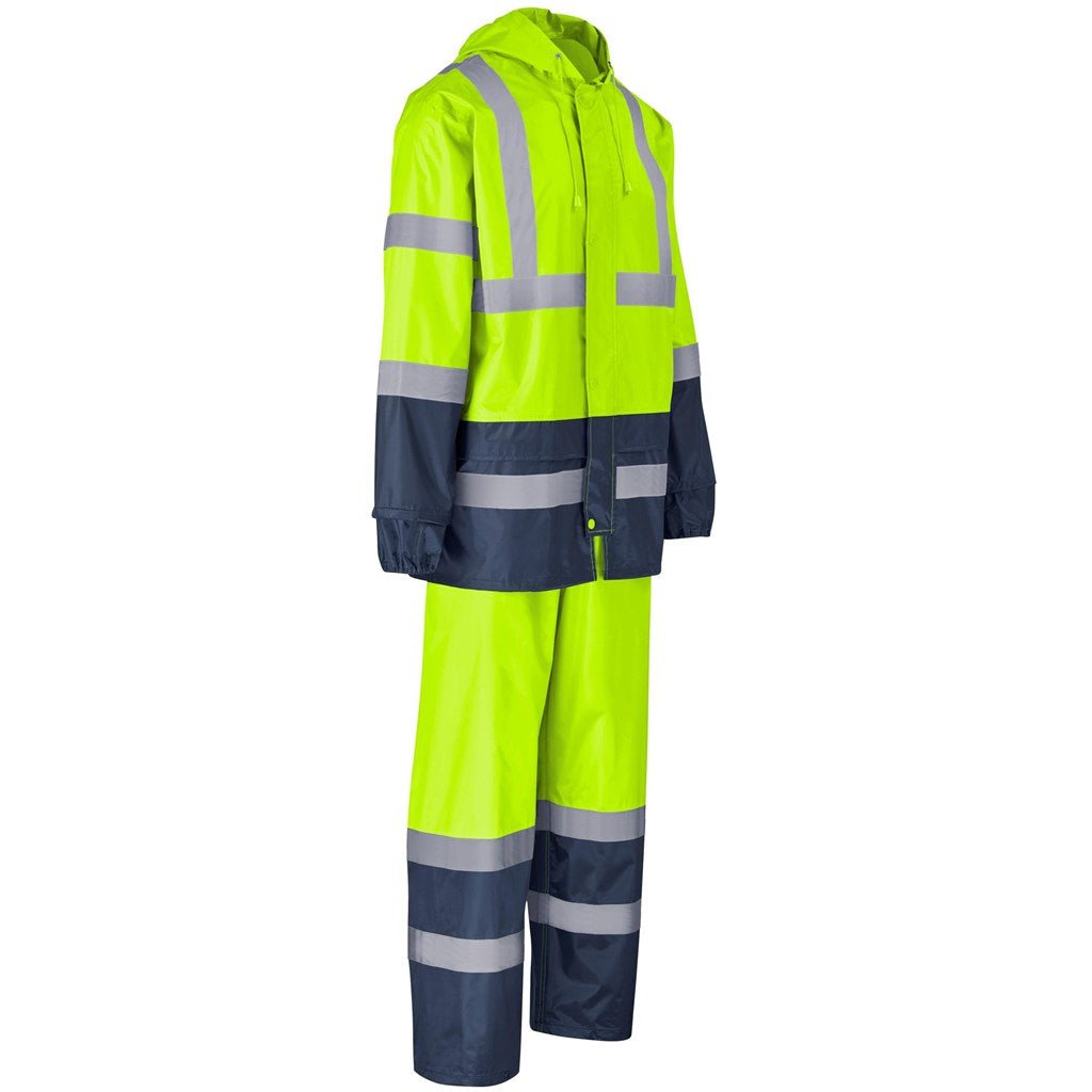 Torrent Two - Tone Hi - Viz Ref Polyester/PVC Rainsuit - Lime - Brand your company Logo! Get a quote - Promo Lingo