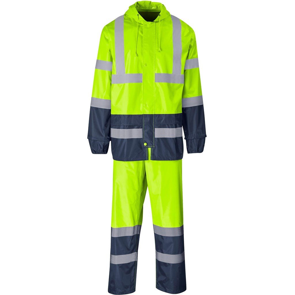 Torrent Two - Tone Hi - Viz Ref Polyester/PVC Rainsuit - Lime - Brand your company Logo! Get a quote - Promo Lingo