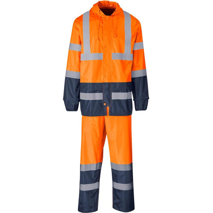 Torrent Two - Tone Hi - Viz Ref Polyester/PVC Rainsuit - Orange - Brand your company Logo! Get a quote - Promo Lingo