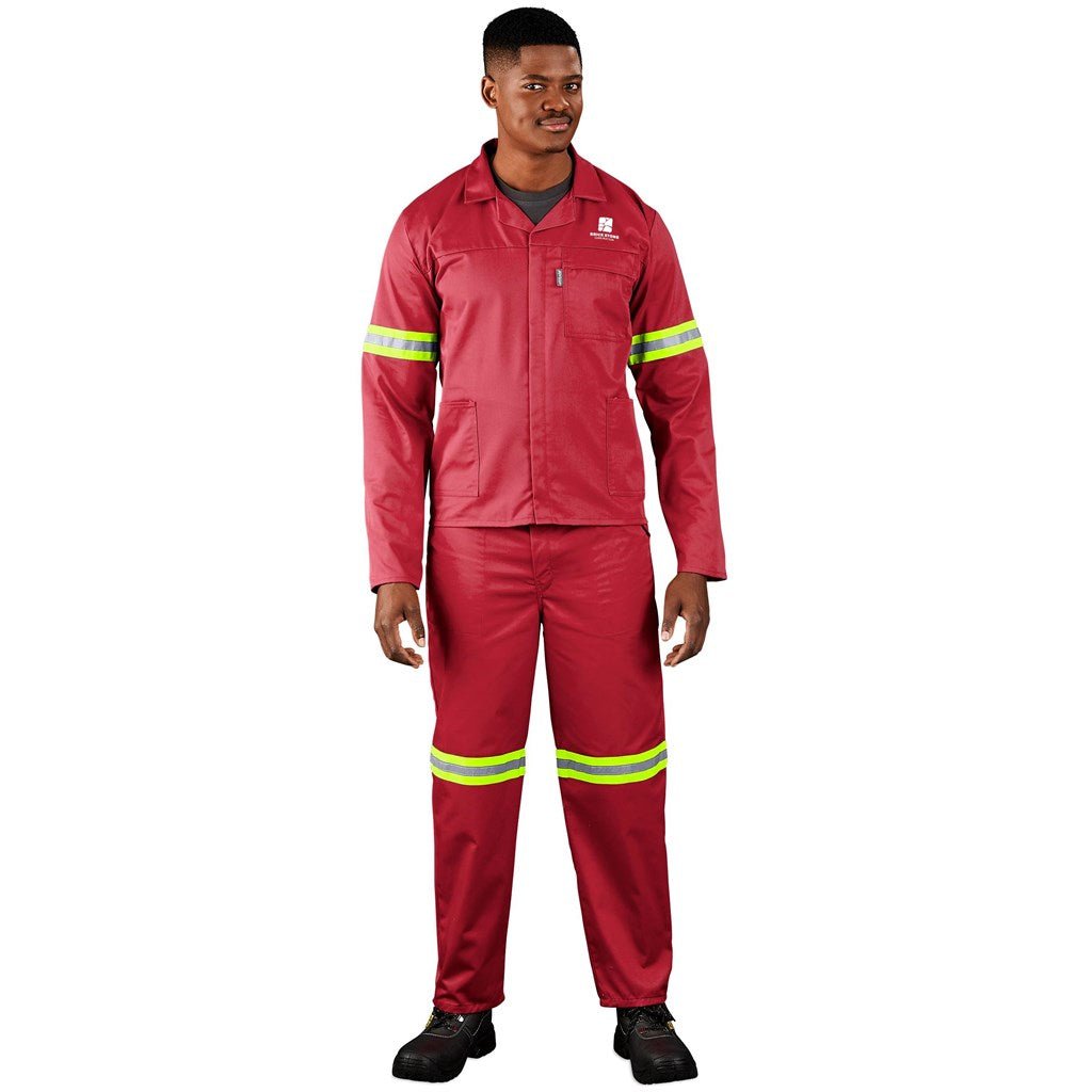 Trade Polycotton Conti Suit - Reflective Arms, Legs & Back - Yellow Tape - Brand your company Logo! Get a quote - Promo Lingo