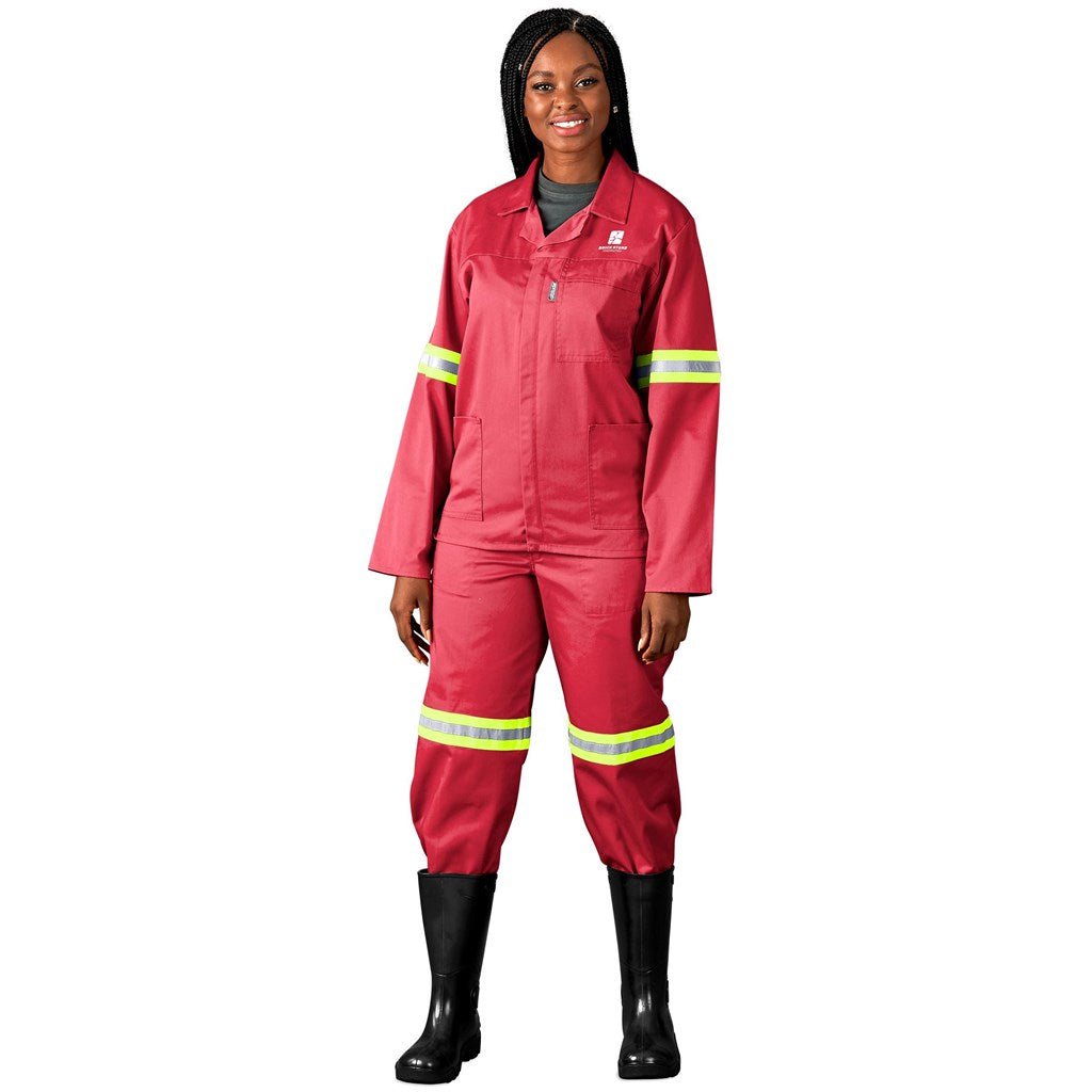 Trade Polycotton Conti Suit - Reflective Arms, Legs & Back - Yellow Tape - Brand your company Logo! Get a quote - Promo Lingo
