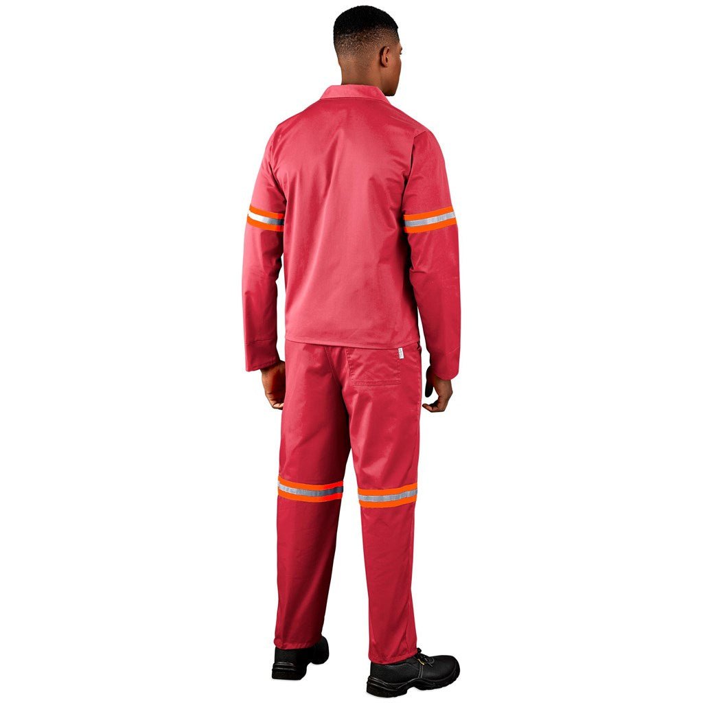 Trade Polycotton Conti Suit - Reflective Arms & Legs - Orange Tape - Brand your company Logo! Get a quote - Promo Lingo
