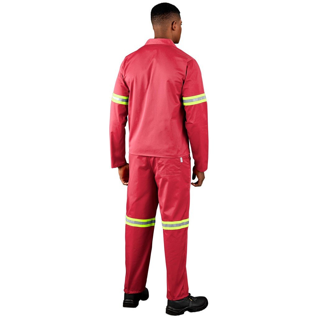 Trade Polycotton Conti Suit - Reflective Arms & Legs - Yellow Tape - Brand your company Logo! Get a quote - Promo Lingo