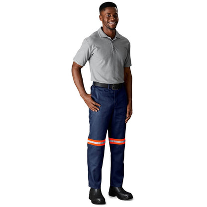 Trade Polycotton Pants - Reflective Legs - Orange Tape - Brand your company Logo! Get a quote - Promo Lingo