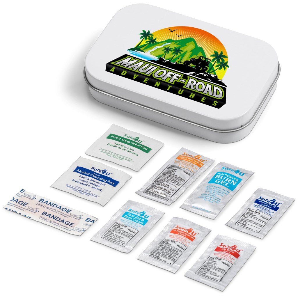 Trek Mini First Aid Kit - Brand your company Logo! Get a quote - Promo Lingo