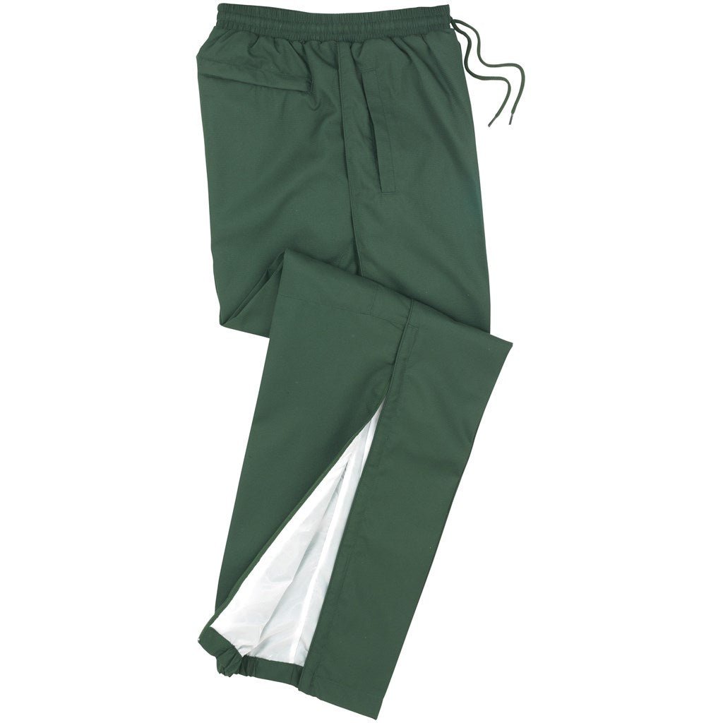 Unisex Flash Track Bottoms - Green - Brand your company Logo! Get a quote - Promo Lingo