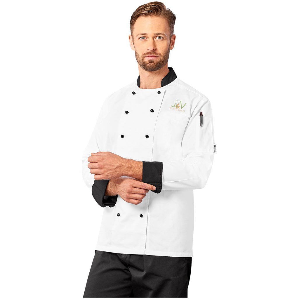 Unisex Long Sleeve Toulon Chef Jacket - Brand your company Logo! Get a quote - Promo Lingo