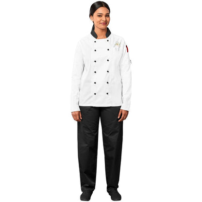 Unisex Long Sleeve Toulon Chef Jacket - Brand your company Logo! Get a quote - Promo Lingo