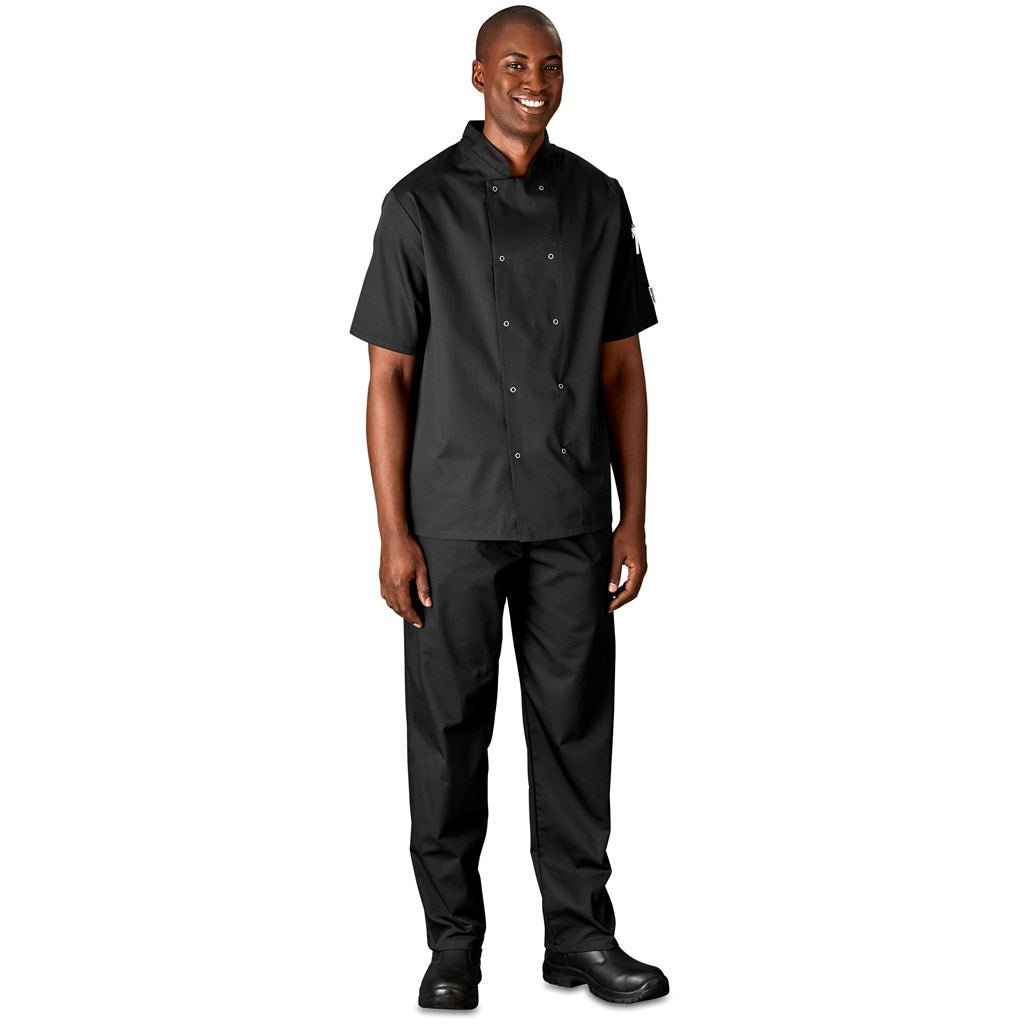 Unisex Short Sleeve Zest Chef Jacket for Culinary Pros - Brand your company Logo! Get a quote - Promo Lingo