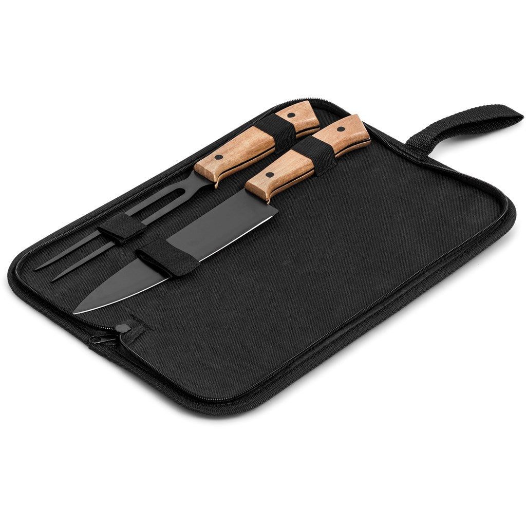 US Basic Butcher's Block Carving Set - Brand your company Logo! Get a quote - Promo Lingo
