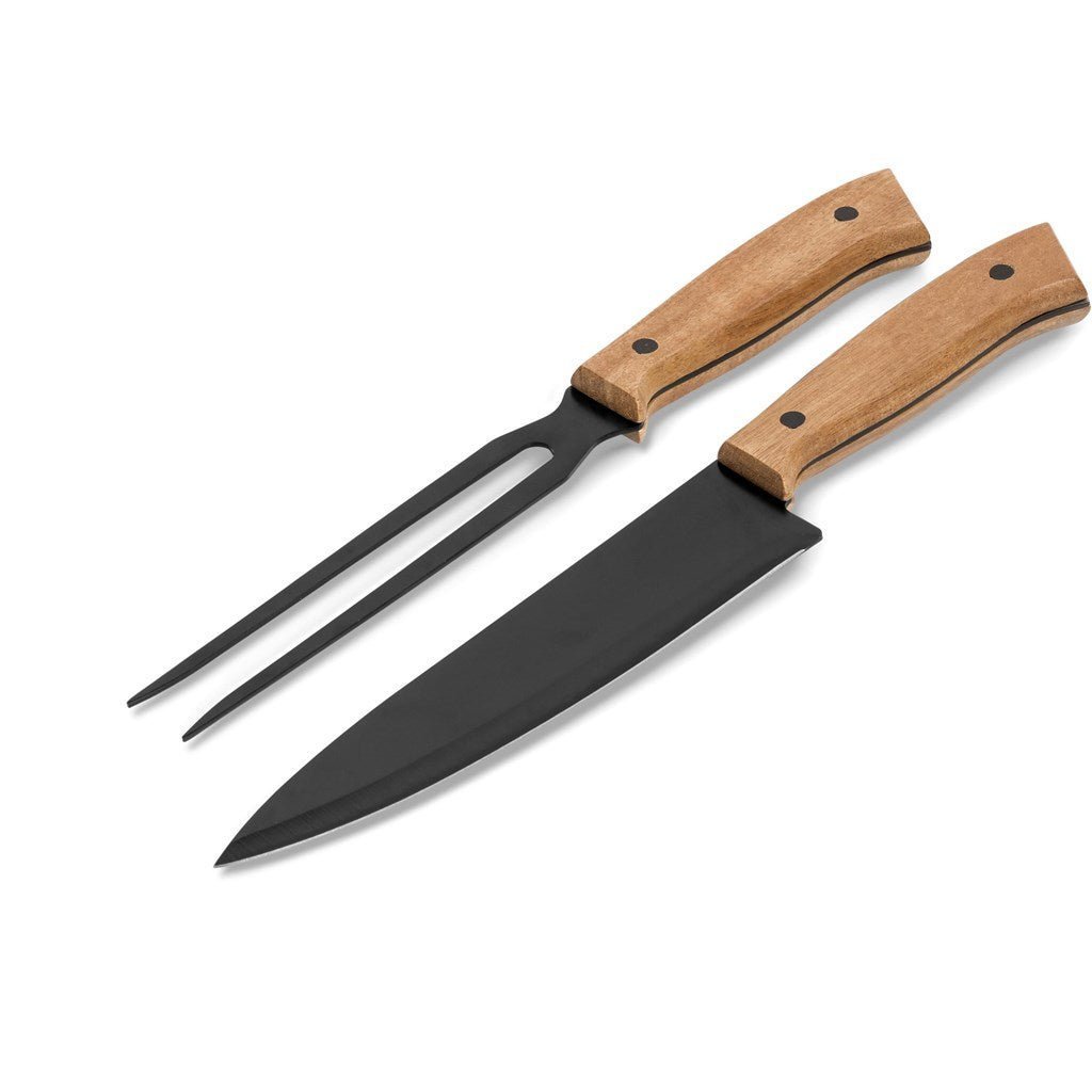 US Basic Butcher's Block Carving Set - Brand your company Logo! Get a quote - Promo Lingo
