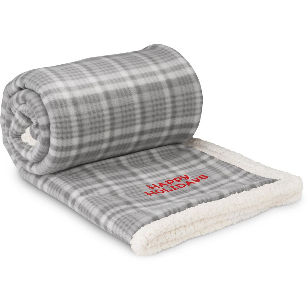 US Basic Everest Sherpa Fleece Blanket - Brand your company Logo! Get a quote - Promo Lingo