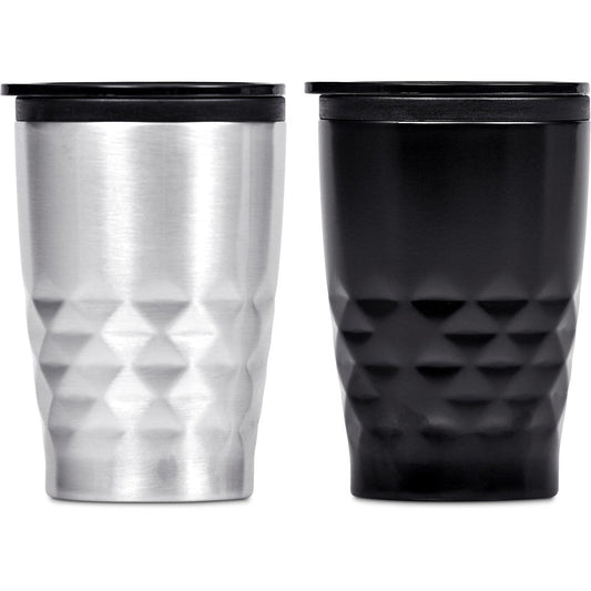 Vega Stainless Steel & Plastic Double - Wall Tumbler – 350ml - Brand your company Logo! Get a quote - Promo Lingo