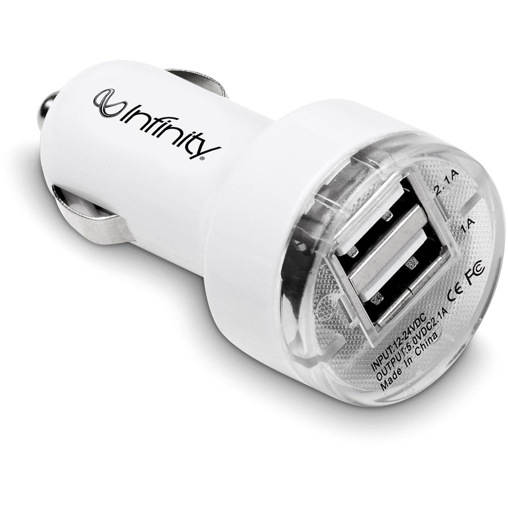 Voyage Dual USB Car Charger - Brand your company Logo! Get a quote - Promo Lingo