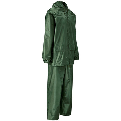 Weather Polyester/PVC Rainsuit - Olive - Brand your company Logo! Get a quote - Promo Lingo