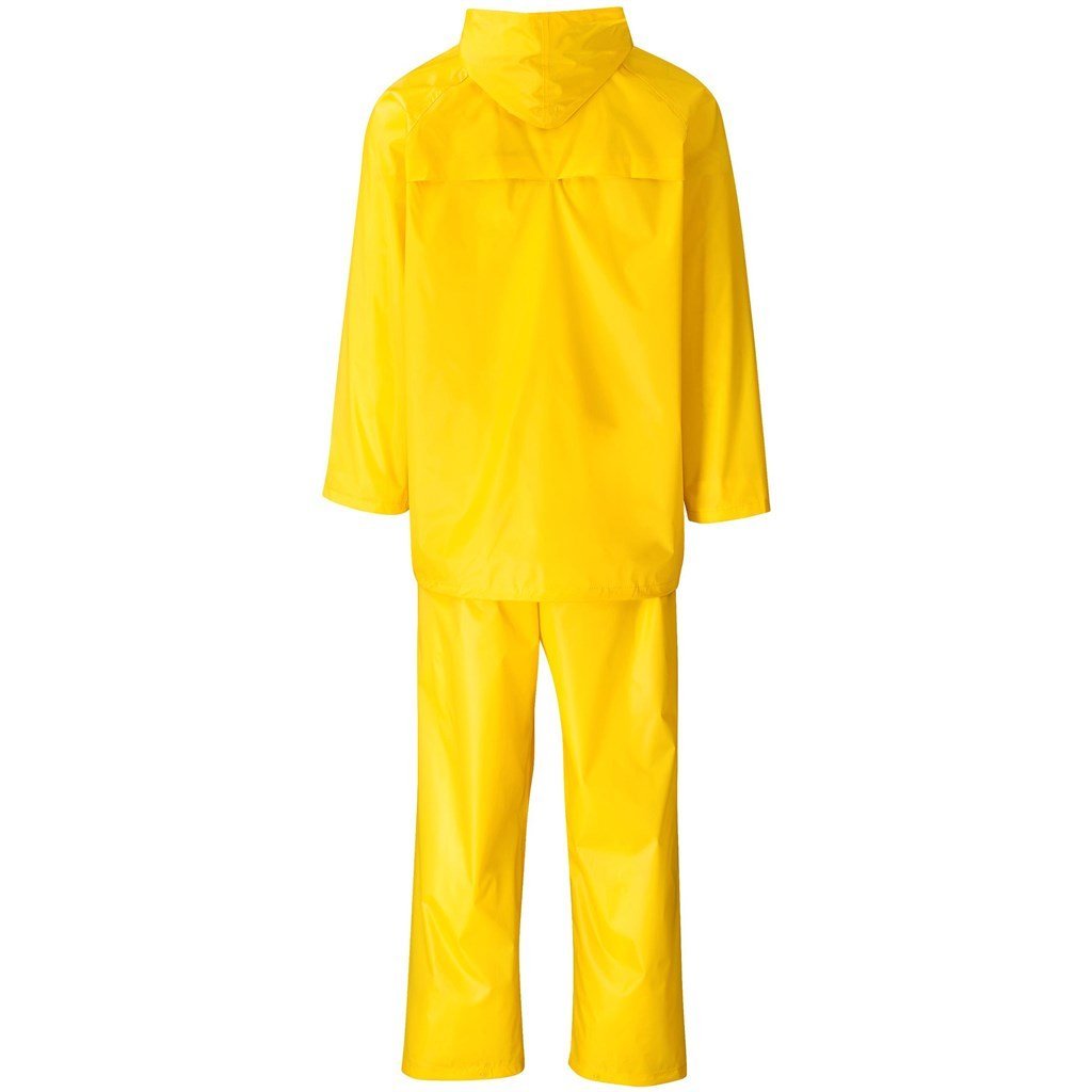 Weather Polyester/PVC Rainsuit - Yellow - Brand your company Logo! Get a quote - Promo Lingo