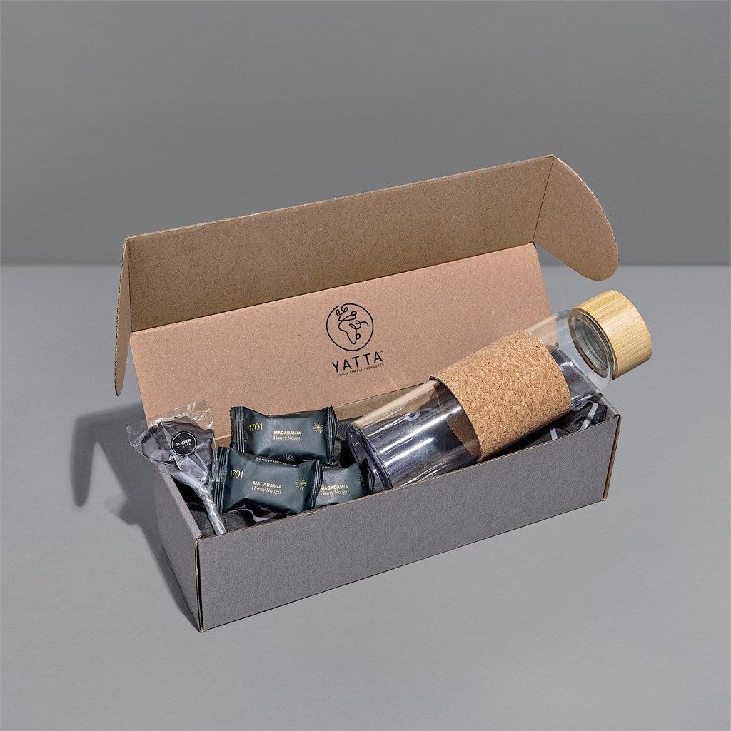 Yatta Cozy Comfort Hamper: Elegance Meets Sweet Relaxation - Brand your company Logo! Get a quote - Promo Lingo