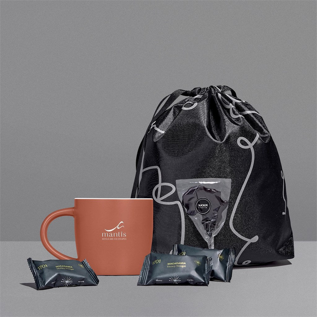 Yatta Modern Marvels Hamper: Stylish Mug and Treats - Brand your company Logo! Get a quote - Promo Lingo