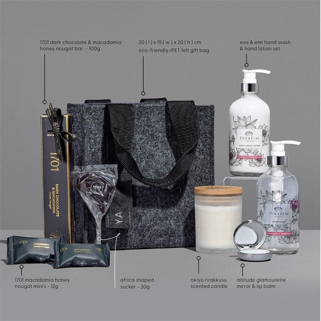 Yatta Pamper Pop Hamper - Luxurious Gift for Her - Brand your company Logo! Get a quote - Promo Lingo