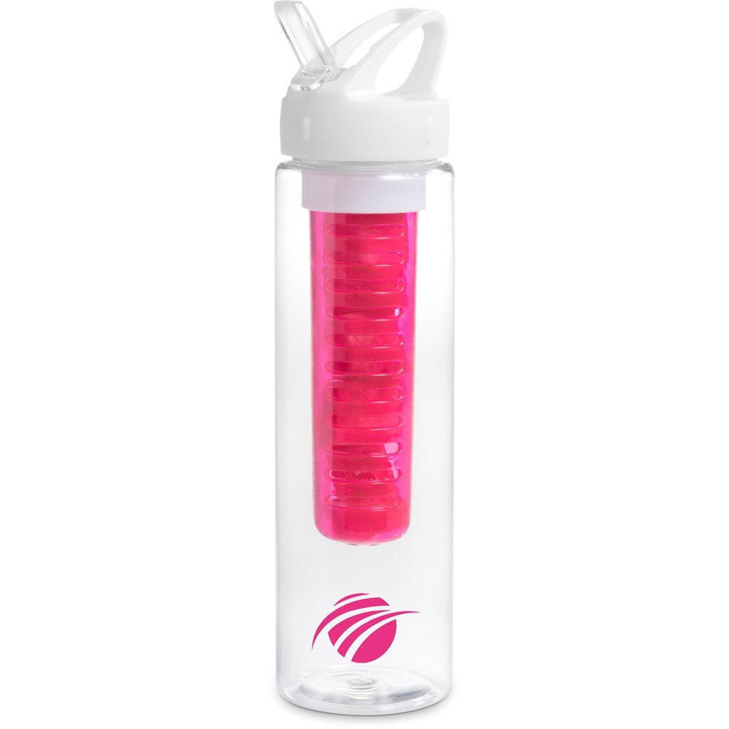 Zest Plastic Infuser Bottle - 750ml - Pink - Brand your company Logo! Get a quote - Promo Lingo