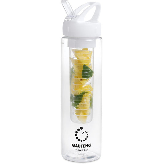 Zest Plastic Infuser Bottle - 750ml - Transparent - Brand your company Logo! Get a quote - Promo Lingo